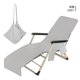 thumbnail image 1 of Funda para sillón, toalla de playa de microfibra, funda para sillón de piscina con bolsillos para vacaciones, tomar el sol, 1 of 5