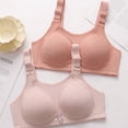thumbnail image 7 of Gkeoshab Women's Bras Women's Minimizer Bandeau Bra Plus Size, Wireless Strapless Thin Bra with Back Support & 4-Row Closure Light Pink 42, 7 of 7