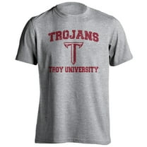 Troy University Trojans TU Distressed Retro Short Sleeve T-Shirt