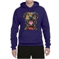 thumbnail image 3 of My Favorite Breed is The One In Need | Colorful Labrador Dog | Dean Russo Art Animal Lover Unisex Hoodie Sweatshirt, Purple, 2XL, 3 of 5