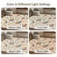 thumbnail image 7 of ODIKA 3'x5' Washable Accent Rug Pet Friendly, Non-Shedding Mat Autumnal Floral Tones Elegant Vine Motifs Intricate Leaf and Blossom Design for Bedside, Nursery Room, 7 of 7