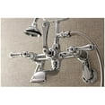 thumbnail image 3 of Wall-Mount Clawfoot Tub Faucet, Brushed Nickel, Tub Wall Mount AE51T8, 3 of 7