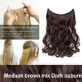 thumbnail image 2 of 20” Invisible Wire Hair Extensions Miracle Secret Fish Line Hairpieces Silky Straight Synthetic hair, 2 of 4