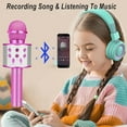 thumbnail image 4 of Kids Karaoke Microphone for Girl Toys: Christmas Birthday Gifts Ideas for 3 4 5 6 7 8 9 10 Year Old Girls, 4 of 7