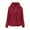 Red, variant on Womens Hoodies Fuzzy Full Zip Up Drawstring Hood With Pocket Warm Relaxed Fit Casual Camping Cold Weather Cozy Trendy Jackets