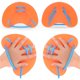 thumbnail image 1 of Swim Hand Paddles Cola Equipo de ejercicio de natación ajustable Naranja, 1 of 8