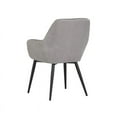 thumbnail image 4 of Sunpan Jayna 18" Modern Fabric Dining Armchair in Black/Polo Club Stone, 4 of 7