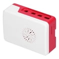 thumbnail image 4 of Funda para Raspberry Pi 4B carcasa de ABS disipador de calor cubierta superior extraíble Simple carcasa protectora superior blanco inferior rojo, 4 of 9