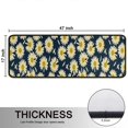 thumbnail image 5 of Kitchen Rugs Sets Of 2,Darkblue Daisy Flower Yellow Centers Pattern Anti Fatigue Kitchen Mat Rugs Non Slip Washable,Decorative Kitchen Floor Mats for Kitchen,Sink,Laundry,17"x47"+17"x47", 5 of 5