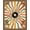 Multi Orange Gold, Pattern 1, variant on ODIKA 8'x10' Washable Area Rug Sunset Vinyl Colored Retro Record Disc Orange Geometric Layout for Living Room, Under Sectional, Family , Durable, Non-Slip