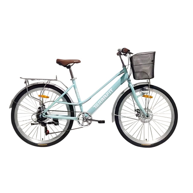 Bicicleta Urbana Para Mujer de Paseo R 26 Terrafit Vintage Venice Aqua