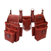 B One - Premium Brown Pro Gauge Leather Tool Belt | Tool Pouch | Tool Bag |  Carpenter | Framers | Handyman | Electrician