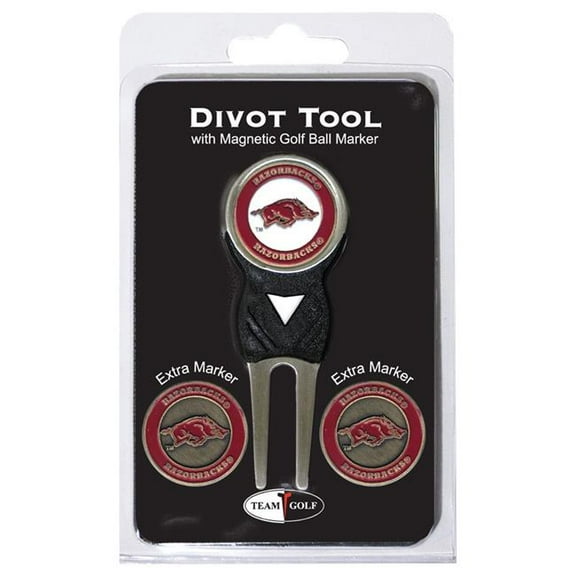 Team Golf 20445 University of Arkansas Divot Tool Pack with Signature tool