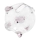 thumbnail image 1 of Alcancía de cristal transparente con forma de cerdo, caja para ahorrar dinero, colección de almacenamiento, alcancía, ahorro Rosa 9x8cm, 1 of 9