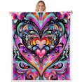 thumbnail image 1 of TUWABEII Regalos de San Valentín 1 manta de franela suave y cálida para San Valentín - Ideal para decorar sofá cama - Regalos navideños para mujeres, 1 of 6