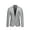 Gray, variant on Mens Blazers Slim Fit Business Casual Men Suit Sport Coat One Button Travel Blazer Lightweight Suit Jacket with Muti Pockets Red