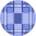 thumbnail image 1 of Ahgly Company Indoor Round Patterned Day Sky Blue Area Rugs, 8' Round, 1 of 6