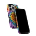 thumbnail image 5 of DesignSkinz Scratch-Resistant Hard Slim Case Compatible with iPhone 12 Pro Max (Compatible with MagSafe) - Bright Tie Dyed V1, 5 of 9