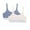 Banyan Blue/ Lt Buff, variant on Women's Bralette L Black, 2 Pack