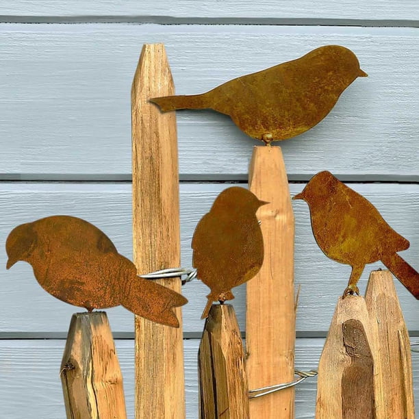 Estatuas de paisajismo Likrtyny de animales de hierro enchufables Para jardín