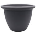 thumbnail image 1 of The HC Companies Pot Rond Auto-Arrosant Sevilla avec Disque Interne, 12 Pouces, Gris Chaud, 1 of 7