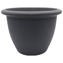 The HC Companies Sevilla Round Self-Watering Pot with Internal Disk, 12 Inch, Warm Gray