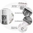 thumbnail image 3 of Cute Cat Bathroom Shower Curtains with 12 Hooks Polyester Waterproof Shower Curtain for Stalls and Bathtubs Funny Animal Toilet Paper Abstract Art Decorative Bathroom Privacy Curtain 72x72 Inches, 3 of 9