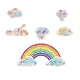 thumbnail image 5 of Calcomanías estáticas para ventana de nubes y arcoíris, multifuncionales móviles para detener a los pájaros volando hacia la pegatina de cristal de la Estilo B, 5 of 9