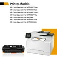 thumbnail image 2 of Arcon Compatible Toner for HP 410X CF410X CF411X CF412X CF413X Color LaserJet Pro MFP M452nw M452dn M477fdn M477fnw M477fdw M452dw M377dw (Black Cyan Magenta Yellow, 6-Pack), 2 of 8