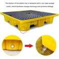 thumbnail image 6 of GXCZ Spill Containment Platform, Anti-slip Spill Platform, Modular Warehouses Factory Garage Industrial Uses Polyethylene Pallet, Storage Stack Paint Bucket, Leakproof Tray ( Size : 26.57x26.57x5.91in/67.5, 6 of 9