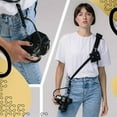 thumbnail image 5 of Coiro Leather Camera Strap for One Camera - Professional Single Leather Camera Harness for Photographers Quick Release Gear DSLR, Black - Padded, 5 of 7