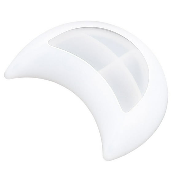 DIY Silicone Moon Shaped Tray Mold for Epoxy Resin Casting White Flexible and Reusable 7.87 x 3.94 inches