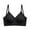 Black, variant on Bras for Women Comfortable Wireless Push Up Seamless Bralettes Soft V Neck Brassiere Scalloped Full Coverage Cross Back Longline Everyday Bra