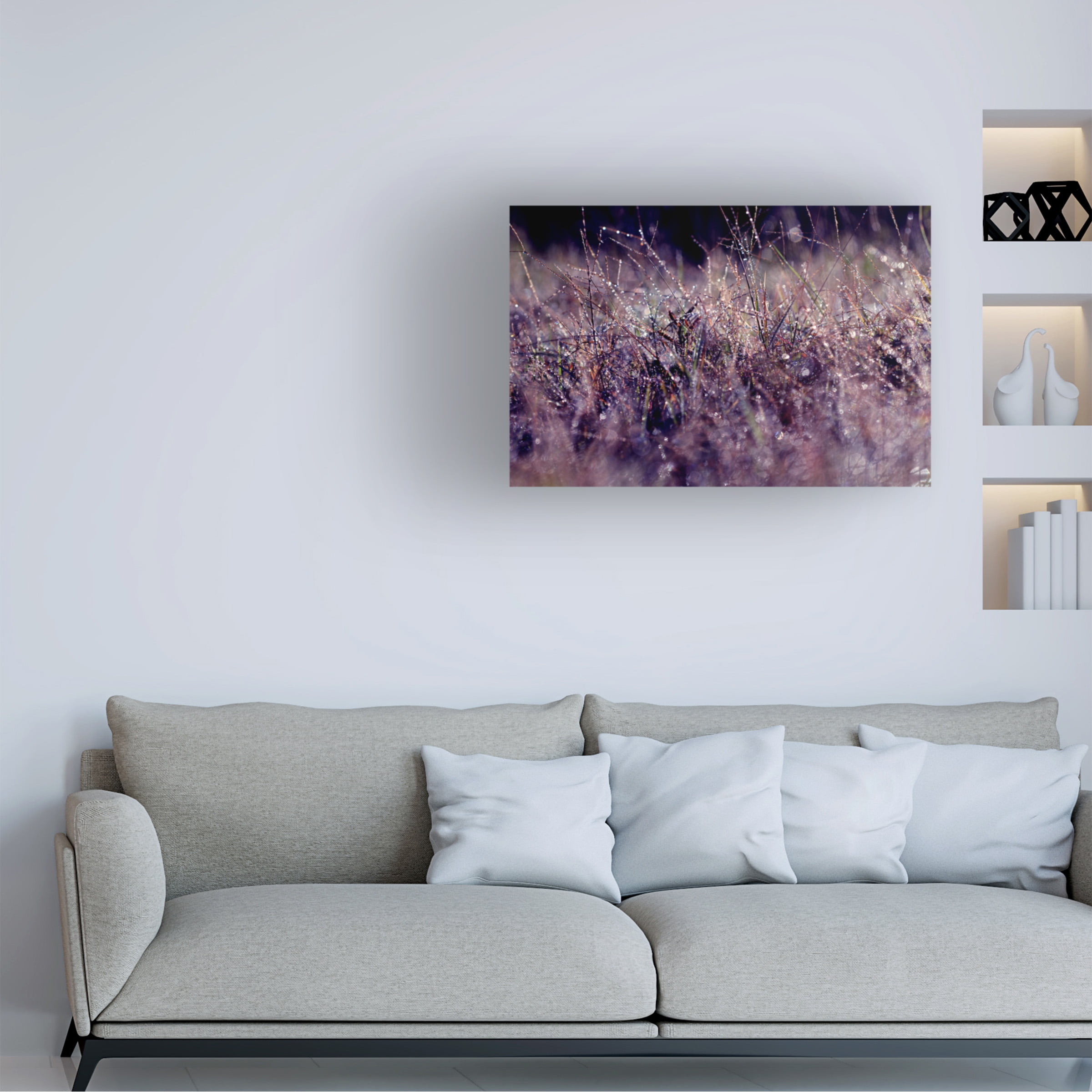 Trademark Fine Art "Purple Rain" Canvas Art by Beata Czyzowska Young
