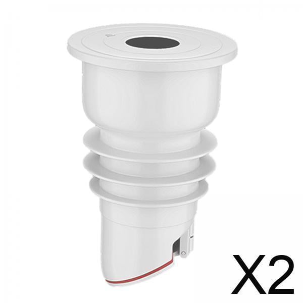 2 Juntas De Silicona Para Desagüe De Tuberías, Desodorante Para Inodoro, Fregadero, Desagüe De Piscina, Color , 78 Mm X 53 Mm