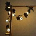 thumbnail image 3 of EUDIDV Halloween lights Ghost Decorative Lights Halloween USB Maple Leaf Eye Light String Ghost Festival Horror Mood Decoration Thanksgiving Small Light, 3 of 3
