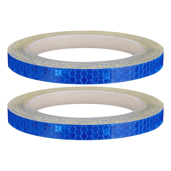 BNNG 2PC Luminous Equipment Stickers Reflective Tapes Safety Reflective Warning Stickers, Waterproof Outdoor Bike Rim Reflector Tape, Thin Reflective Sticker Rolls for Bikes, Motorcycle Decoration