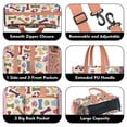 thumbnail image 3 of Teacher Tote Bag,Paw Prints and Bones Teacher Utility Tote Bag,Large Work Tote Bags for Women with Multiple Pockets,Top Zipper Closure,13.8x10.6x6.7 Inch, 3 of 5