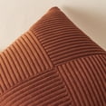 thumbnail image 3 of Fundas de almohada Topfinel Terracotta Corduroy de 65 x 65 cm (juego de 2), 3 of 6