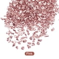 thumbnail image 2 of Uxcell 20g Crushed Glass Chips, 2-4mm Irregular Metallic Chunky Sequins Glass Stone Pink, 2 of 4
