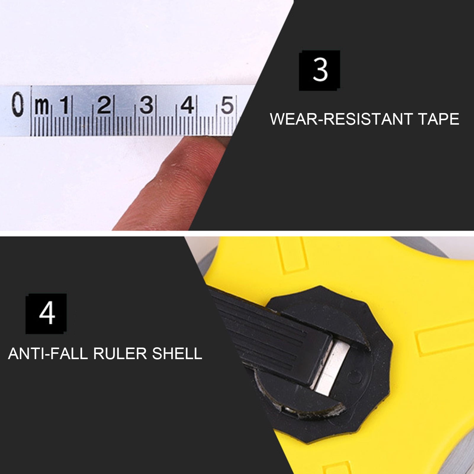 Windfall 30m 50m 100m Retractable Metric Tape Open Reel Long Steel Tape Measure Measuring Ruler Woodworking Tools 1pc Walmart Com