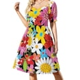 thumbnail image 3 of ARS LON VITA BREVIS Vestido de manga corta Conjuntos de verano para mujer 2025 Vestidos elegantes de moda para mujer Tallas grandes Vestido, 3 of 7