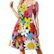 thumbnail image 3 of ARS LON VITA BREVIS Vestido de manga corta Conjuntos de verano para mujer 2025 Vestidos elegantes de moda para mujer Tallas grandes Vestido, 3 of 7
