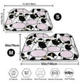 thumbnail image 3 of Balery Cute Animal With Cow Windshield Sun Shade, Car Front Window Sunshade Cover ,Automotive Interior Portected Blocks Uv Rays For Car Pickup Truck Suv Accessories- Medium, 3 of 7