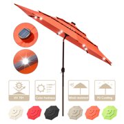 Wellstock 10Ft 3-Tiers 32LEDS Patio Umbrella