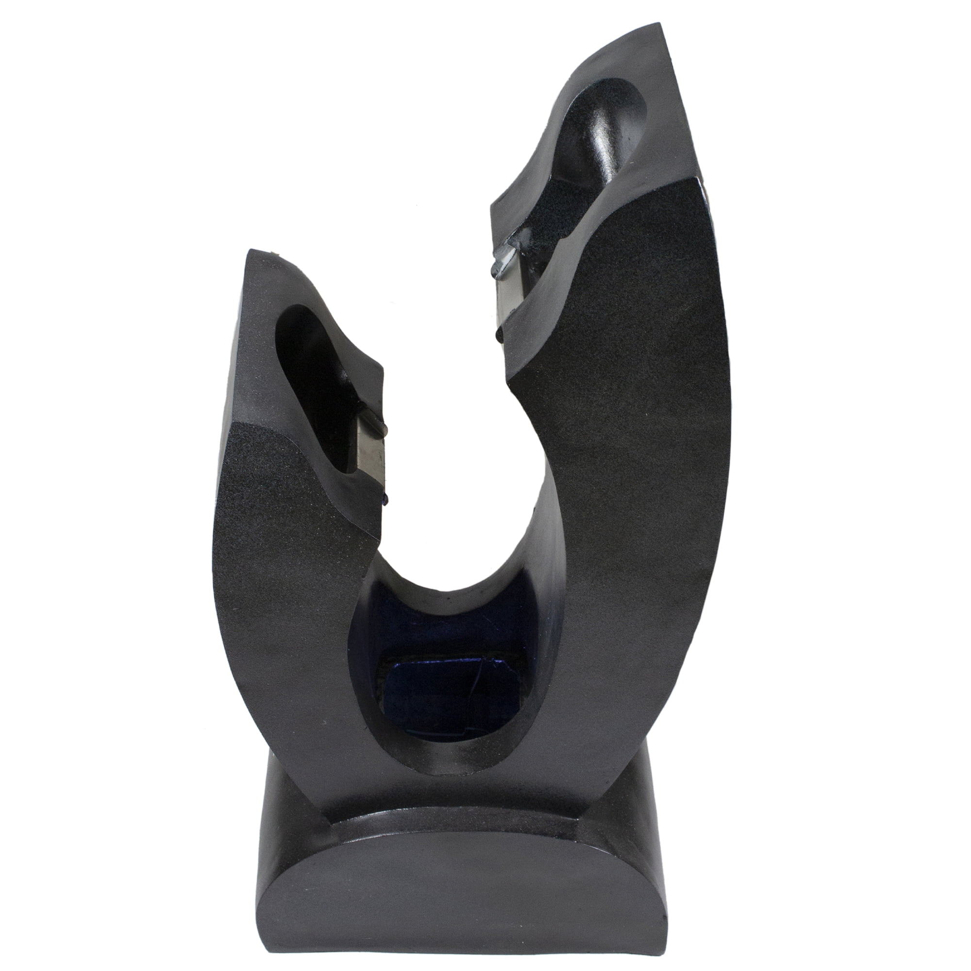 Northlight Lighted Modern Outdoor Garden Water Fountain -31.5" - Black and Blue