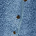 thumbnail image 4 of IMENGL Autumn Winter solid color lamb wool cotton vest pockets, Blue 3XL, Size M-5XL, 4 of 4