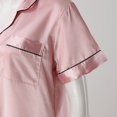 thumbnail image 7 of Women's Satin Nightshirt Short/Long Sleeve Button Down Sleepshirt Silk Pajamas Sleep Shirt Nightgown for Women, 7 of 7