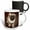 Multicolor, variant on 3drose, Elegant Picture of Cute Pug on Dark Background Animal Photography, 15oz Mug