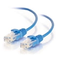 thumbnail image 1 of Cables To Go 01080 7 ft. Cat6 Snagless Unshielded UTP Slim Ethernet Network Patch Cable, Blue, 1 of 1